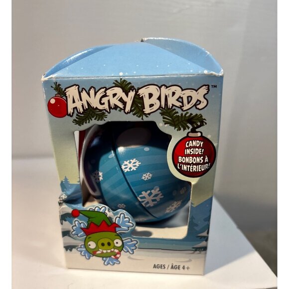 Angry Birds Christmas Ornament Tin Red & Blue Snowflake No Candy - Picture 2 of 7